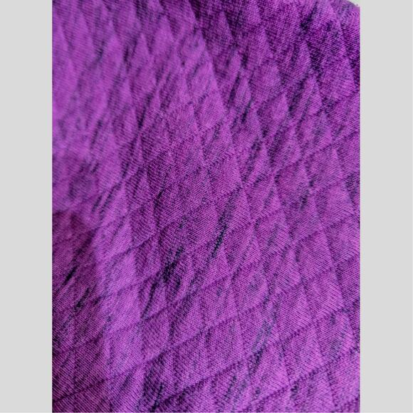 T by Talbots sweat  jacket SzLDiagonal quilted unlined Bust44" CB 27.5"EUC - Picture 7 of 12